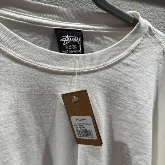 (XXL) NWT Stussy International Crew Long Sleeve Tee Natural - Picture 5 of 9